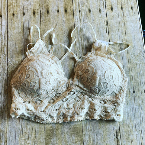 Scalloped Lace Bralette
