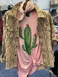 Pink Cactus Tee