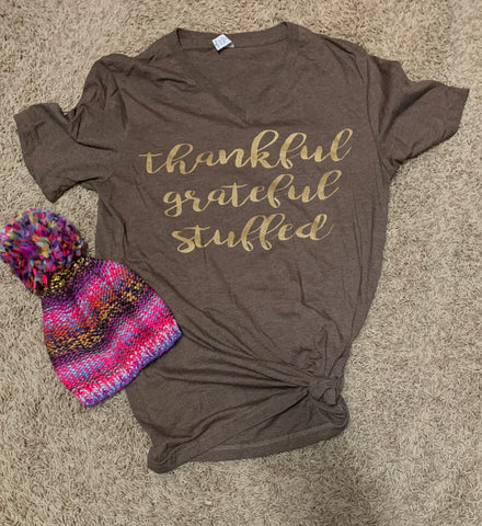 Thankful grateful stuffed tee
